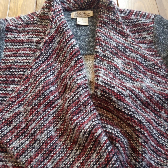 Lucky Brand Wool Blend Open Front Cozy Cardigan Sweater - S - Picture 12 of 13